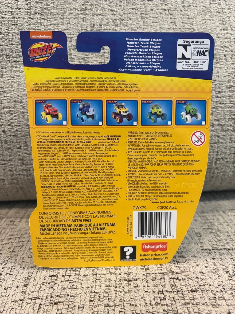 Blaze and the Monster Machines - set of 4 - New in original packaging- die cast